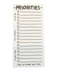 Priorities Notepad