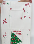Christmas Pizza Tea Towel