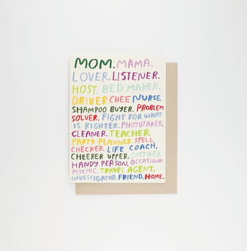 Mom You're All That Card
