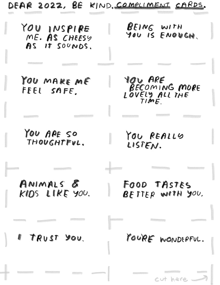 New Year's Eve - Free Download, Compliment Cards!