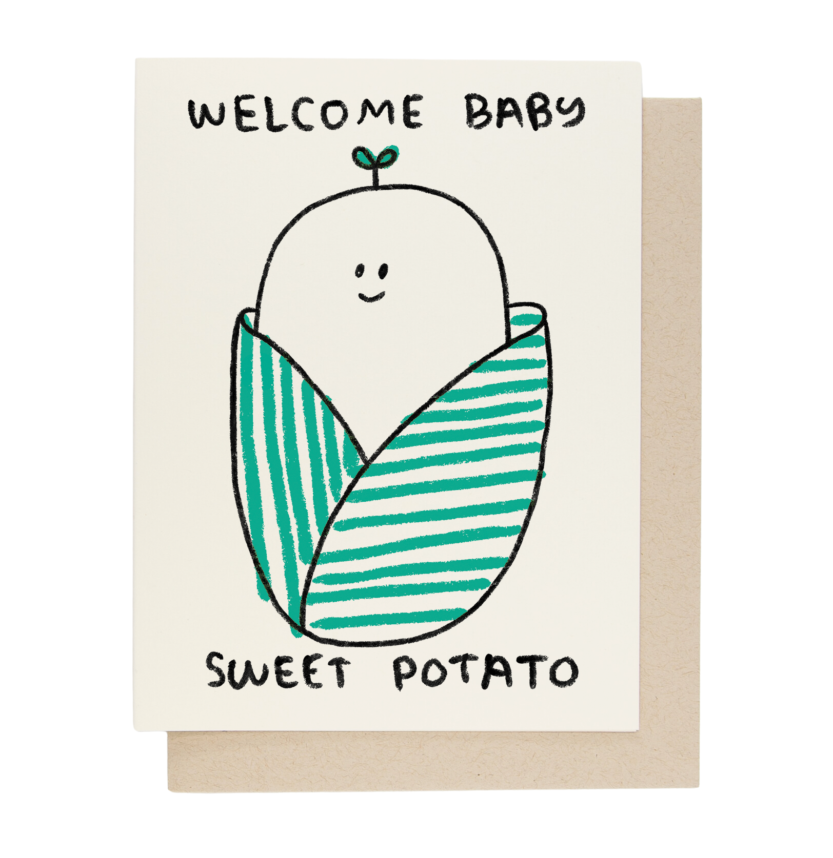 Sweet Potato Baby Card