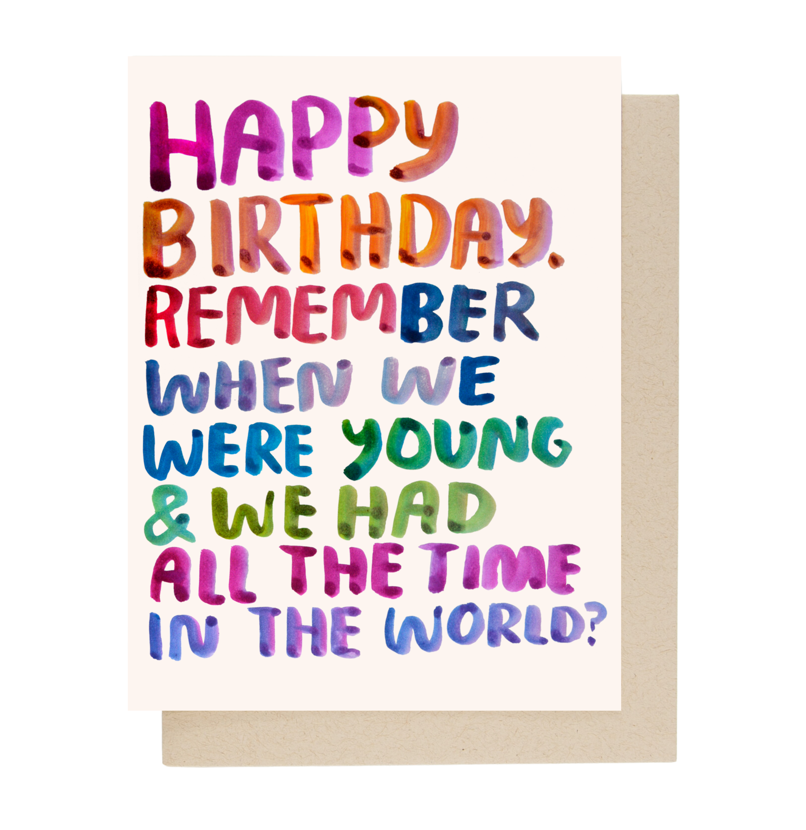 Remember When Birthday Card