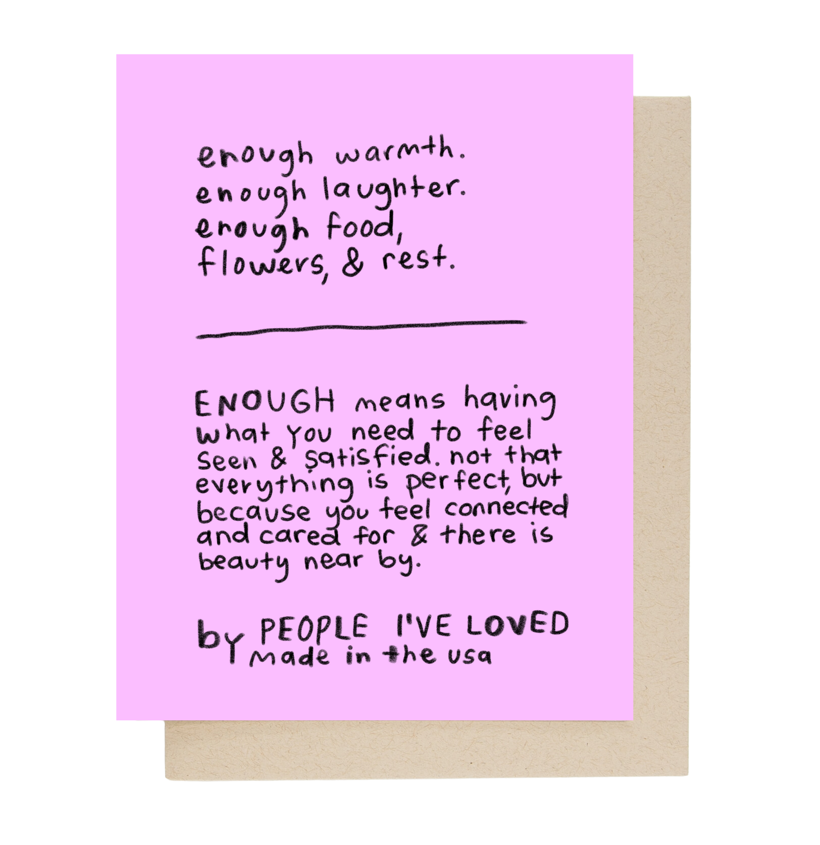 Season of Enough Card