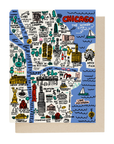 Chicago Map Card