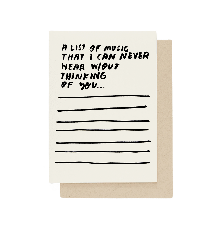 Songs Card