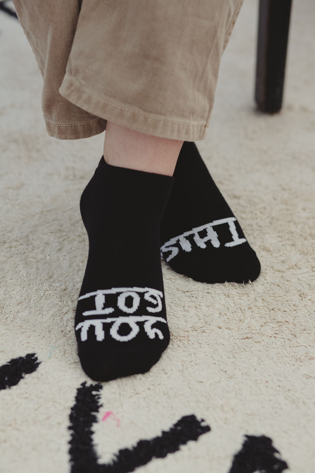 You Got This Socks in Black