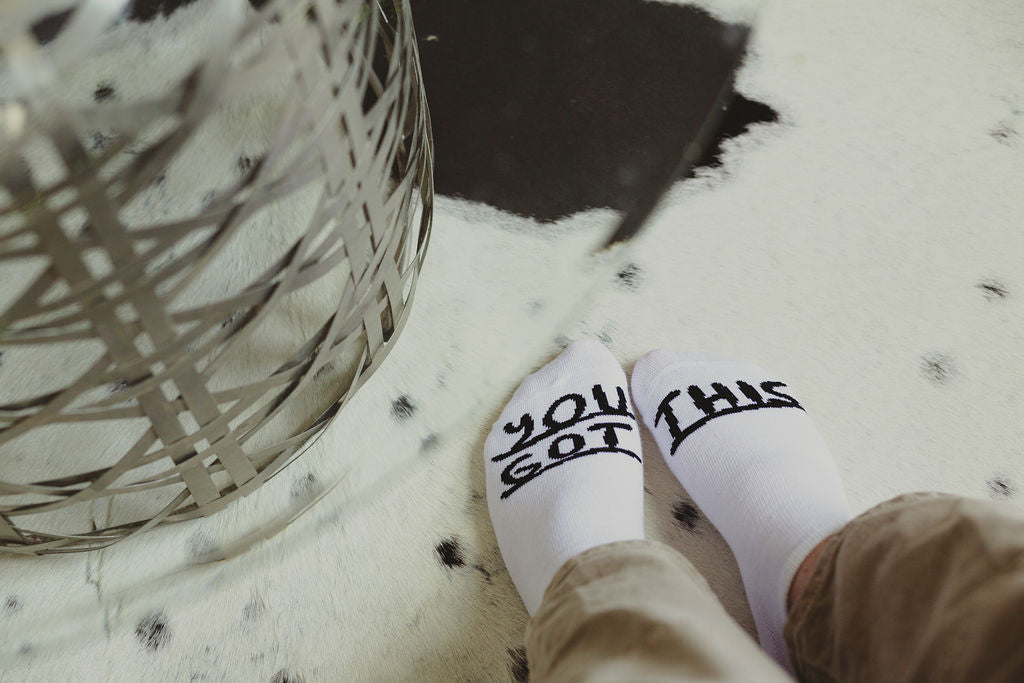 You Got This Socks in White