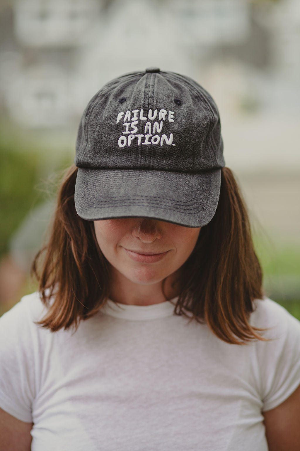 Failure is an Option Hat in Black