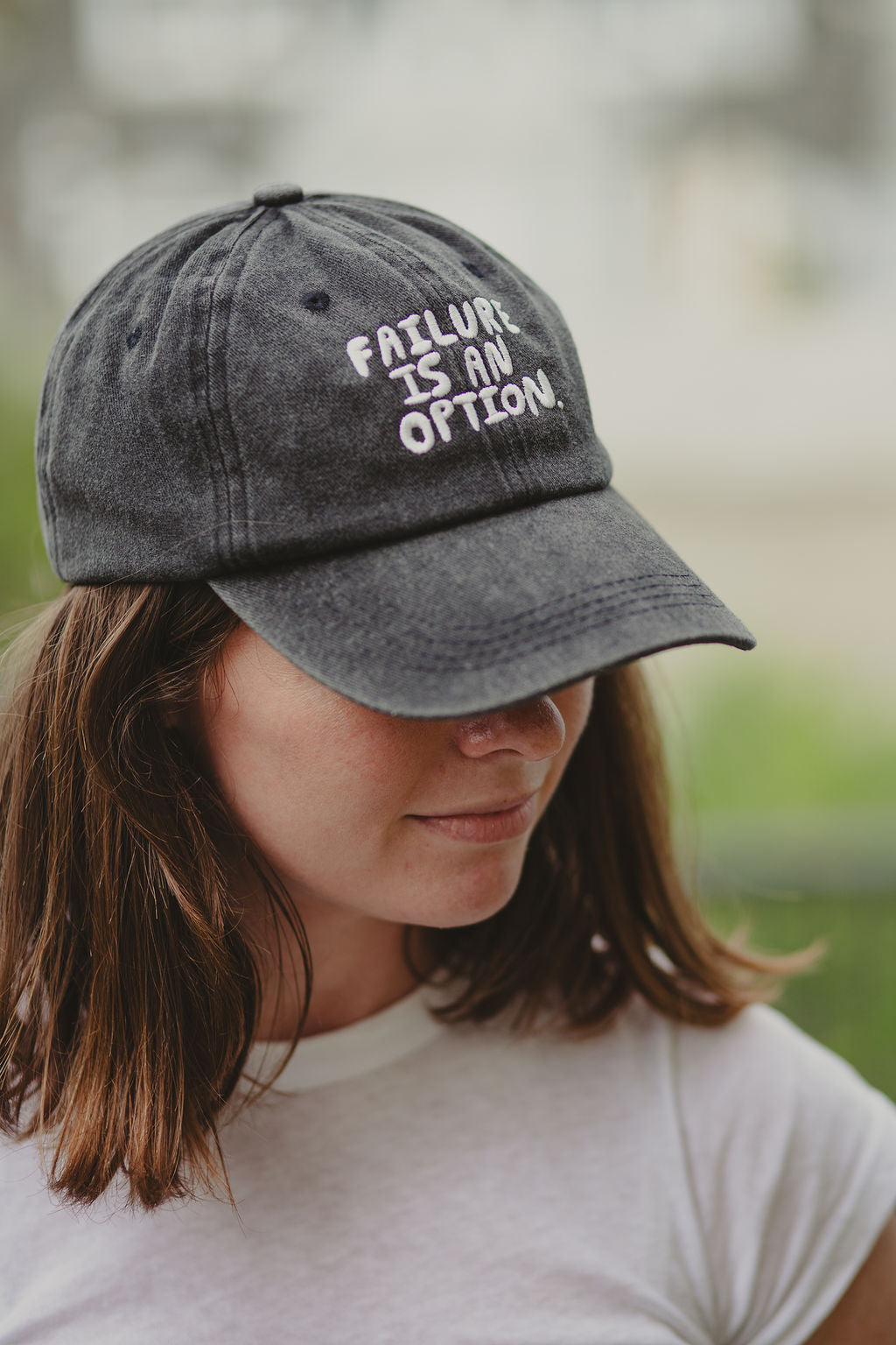Failure is an Option Hat in Black