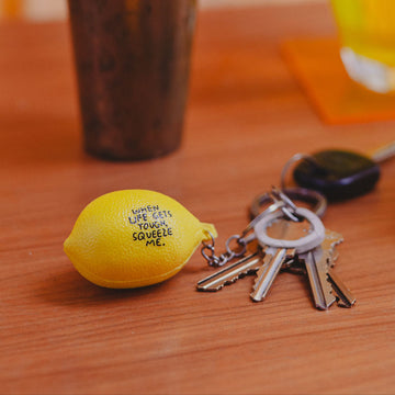 Lemon Stress Ball Keychain