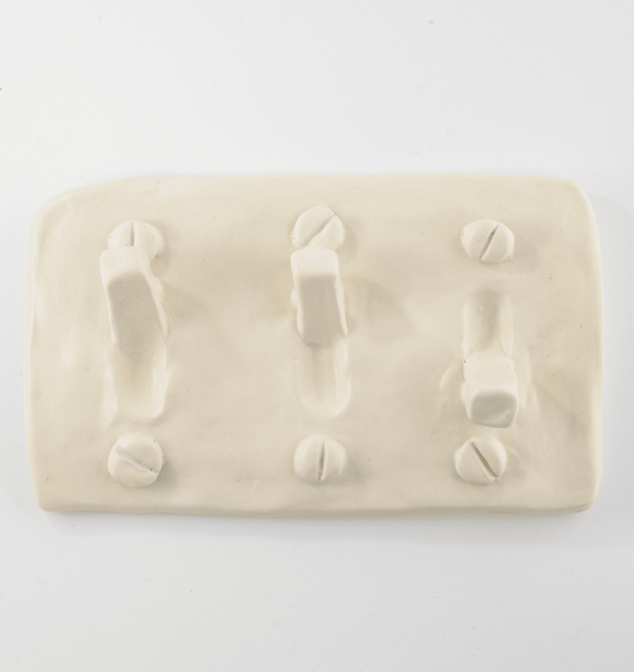 Ceramic Three Switch Light Switch