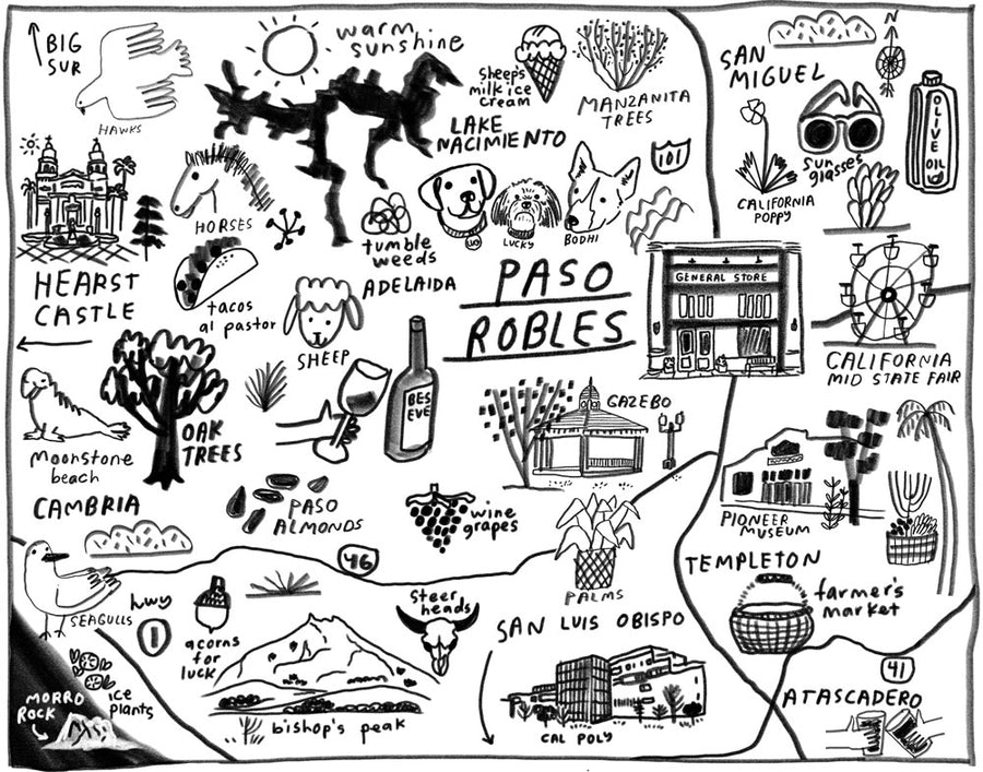 Paso Robles Map Print