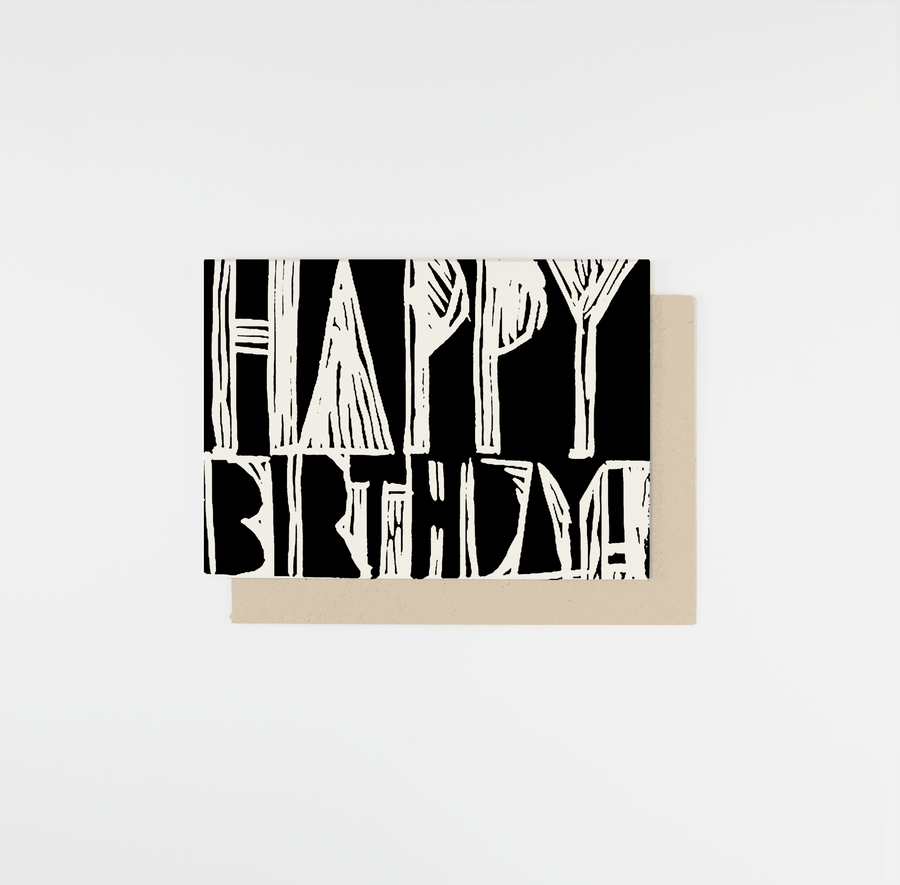 Birthday Woodblock