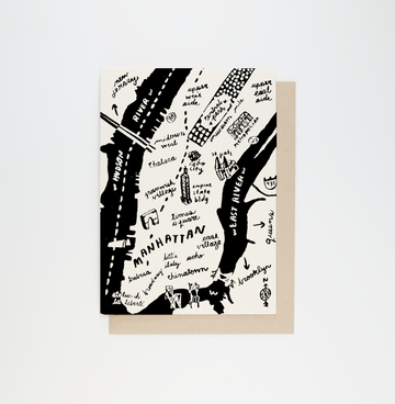 Manhattan Map Card