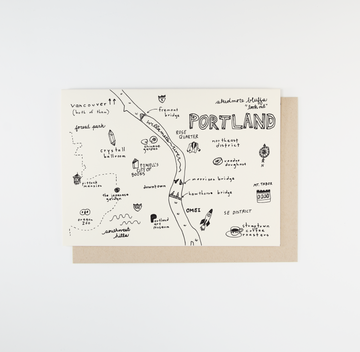Portland Map Card