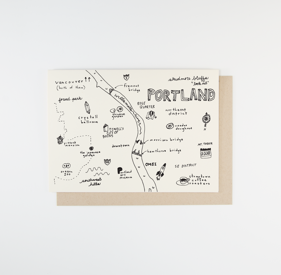 Portland Map Card