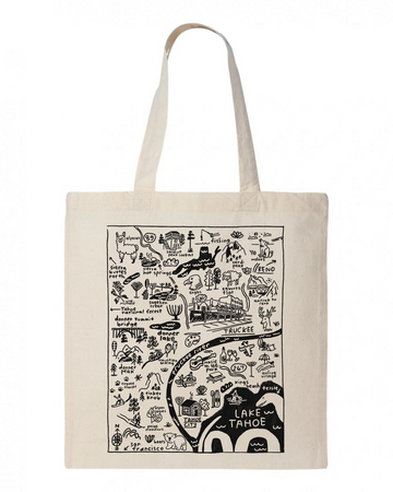 Truckee Map Tote