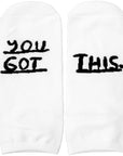 You Got This Socks in White