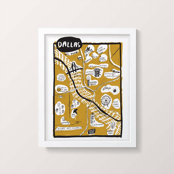 Dallas Map Print