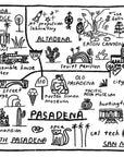 Pasadena Map Print