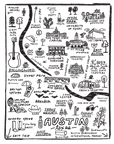 austin map print