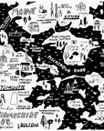 Portsmouth Map - Black