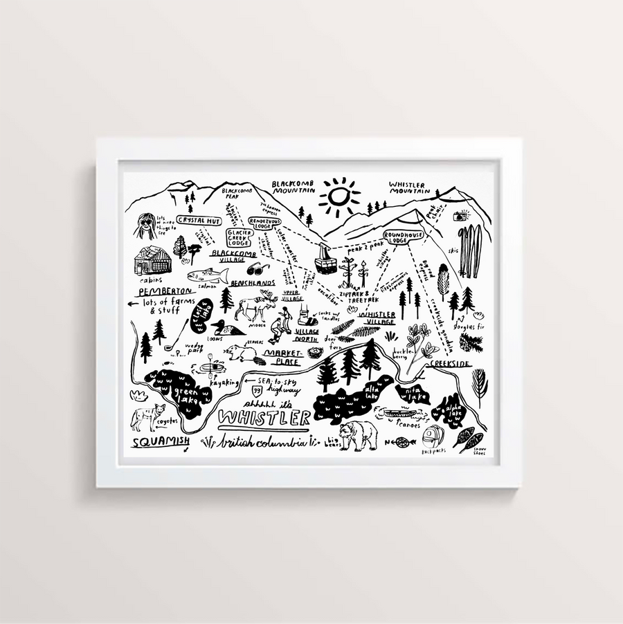 Whistler Map Print