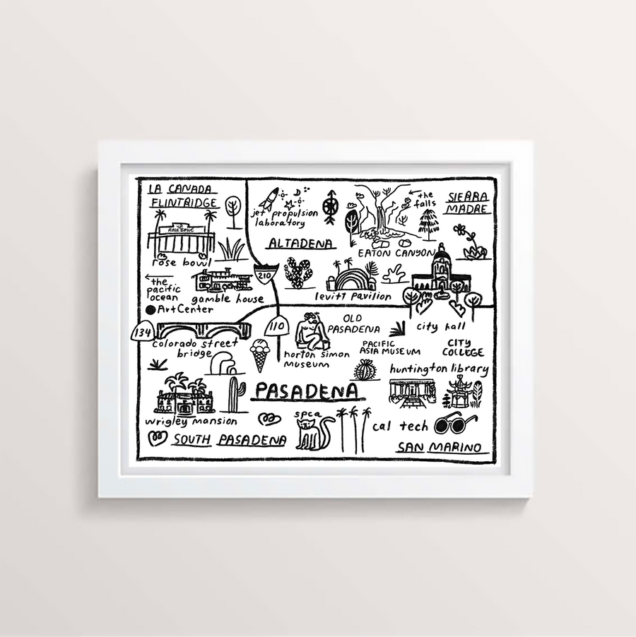 Pasadena Map Print