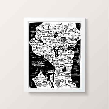 Seattle Map Print