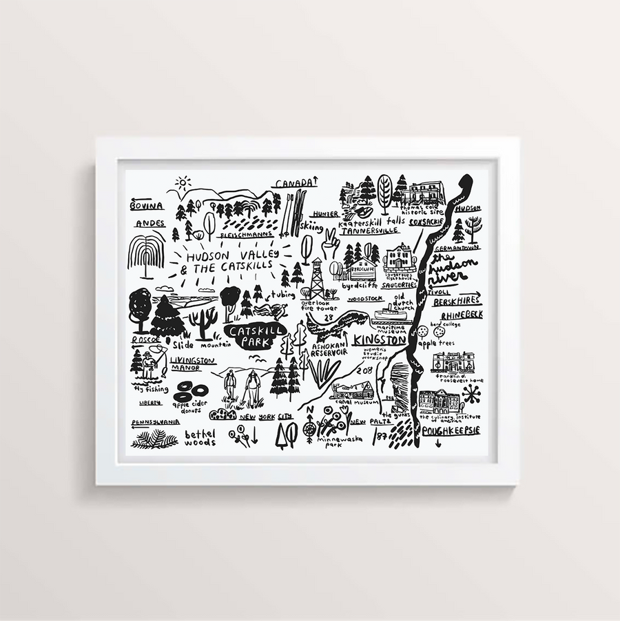 Hudson Valley Map Print