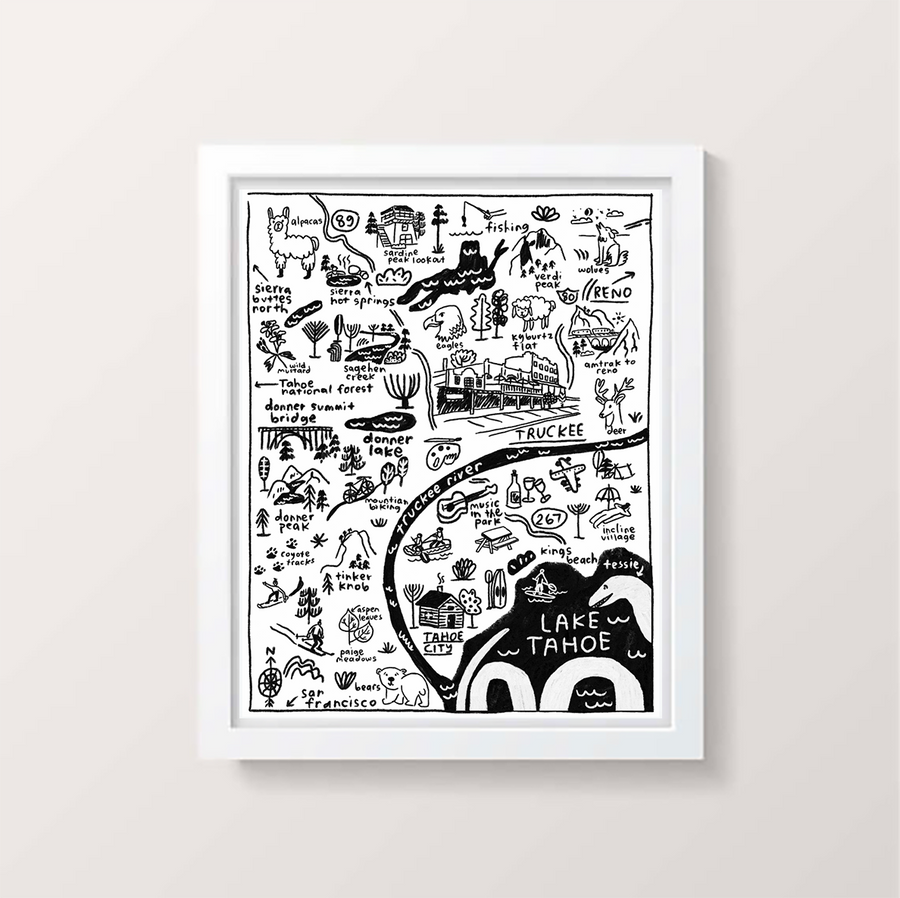 Truckee Map Print