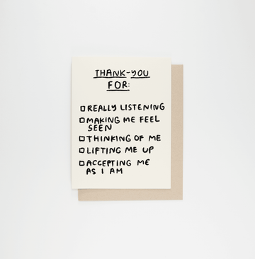 Thank-You Checklist