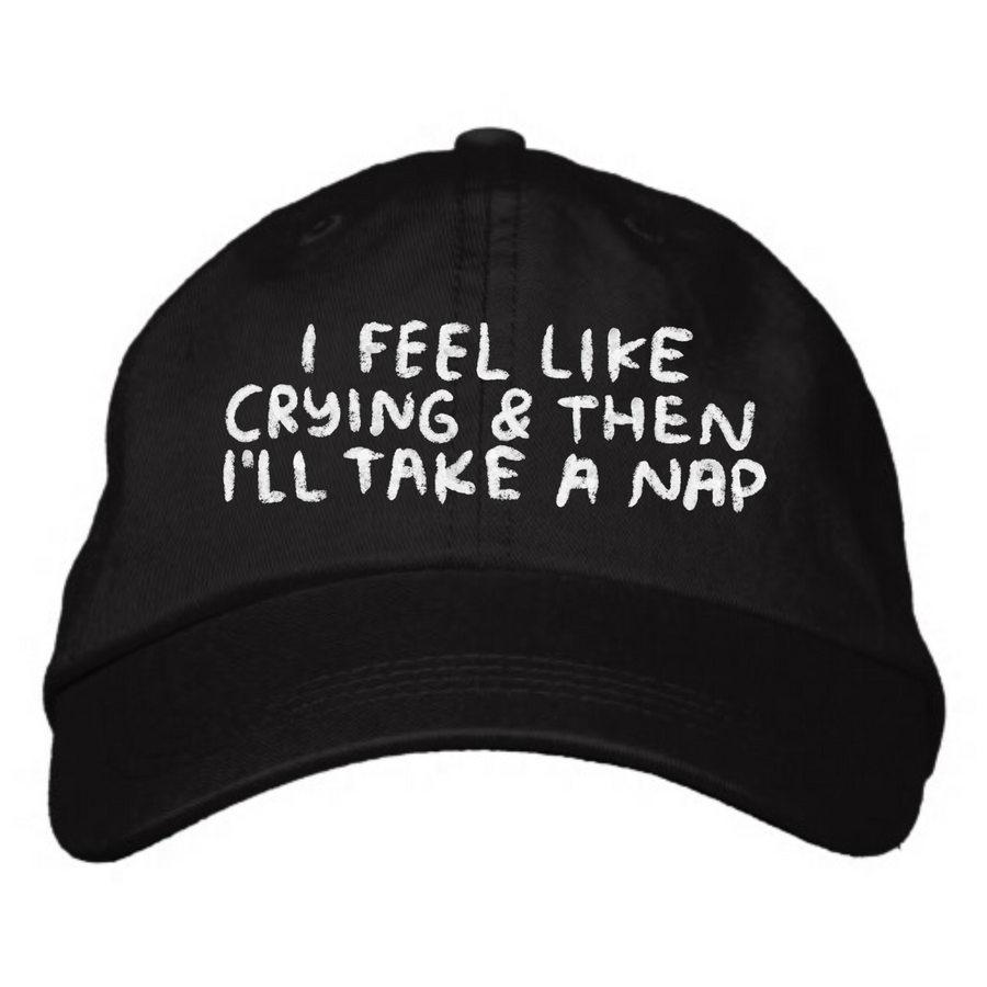 I Feel Like Crying Hat in Black